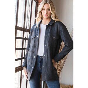 NWT - NAVY BUTTON DOWN JACKET